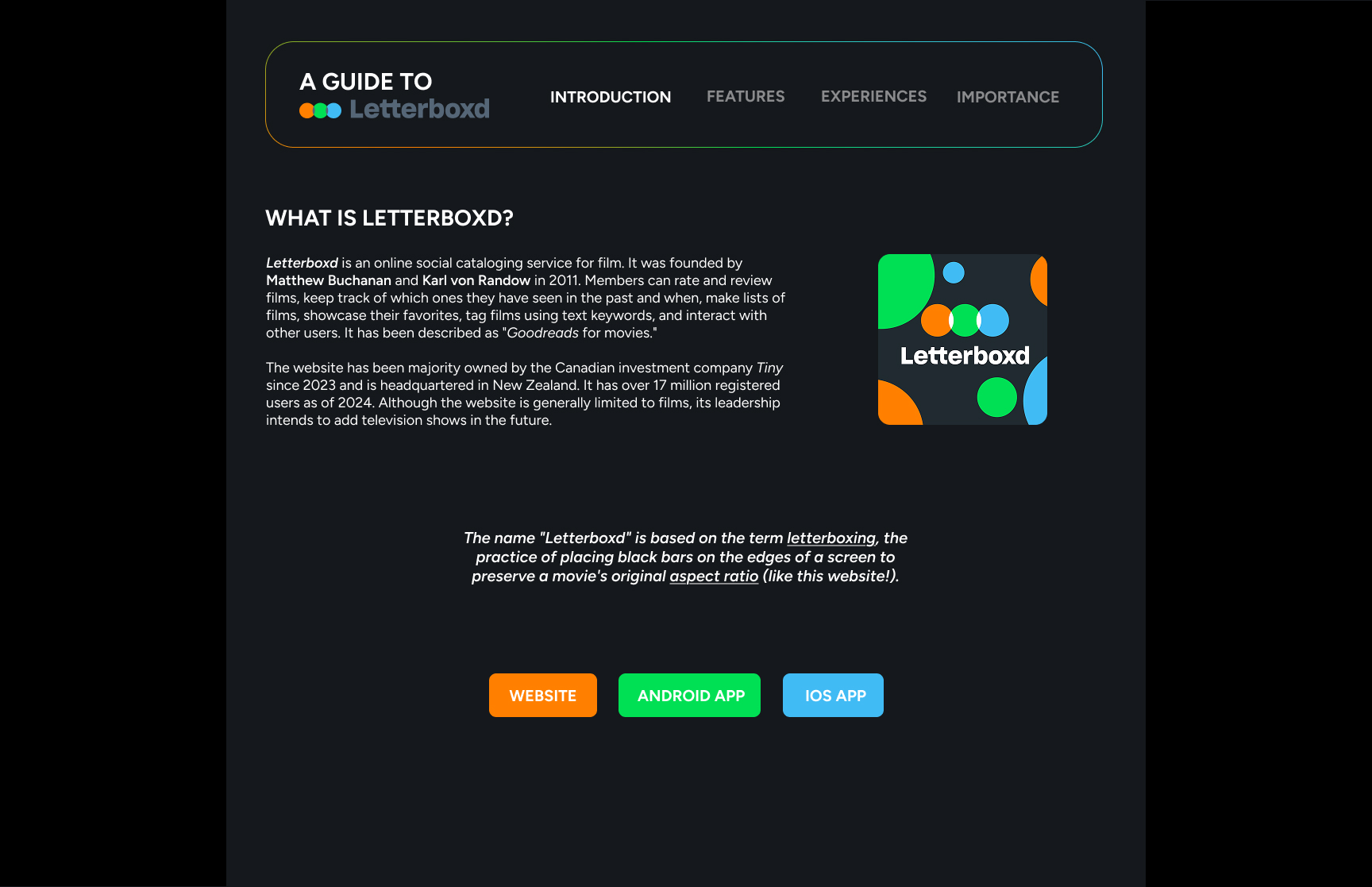 Desktop Intro Page